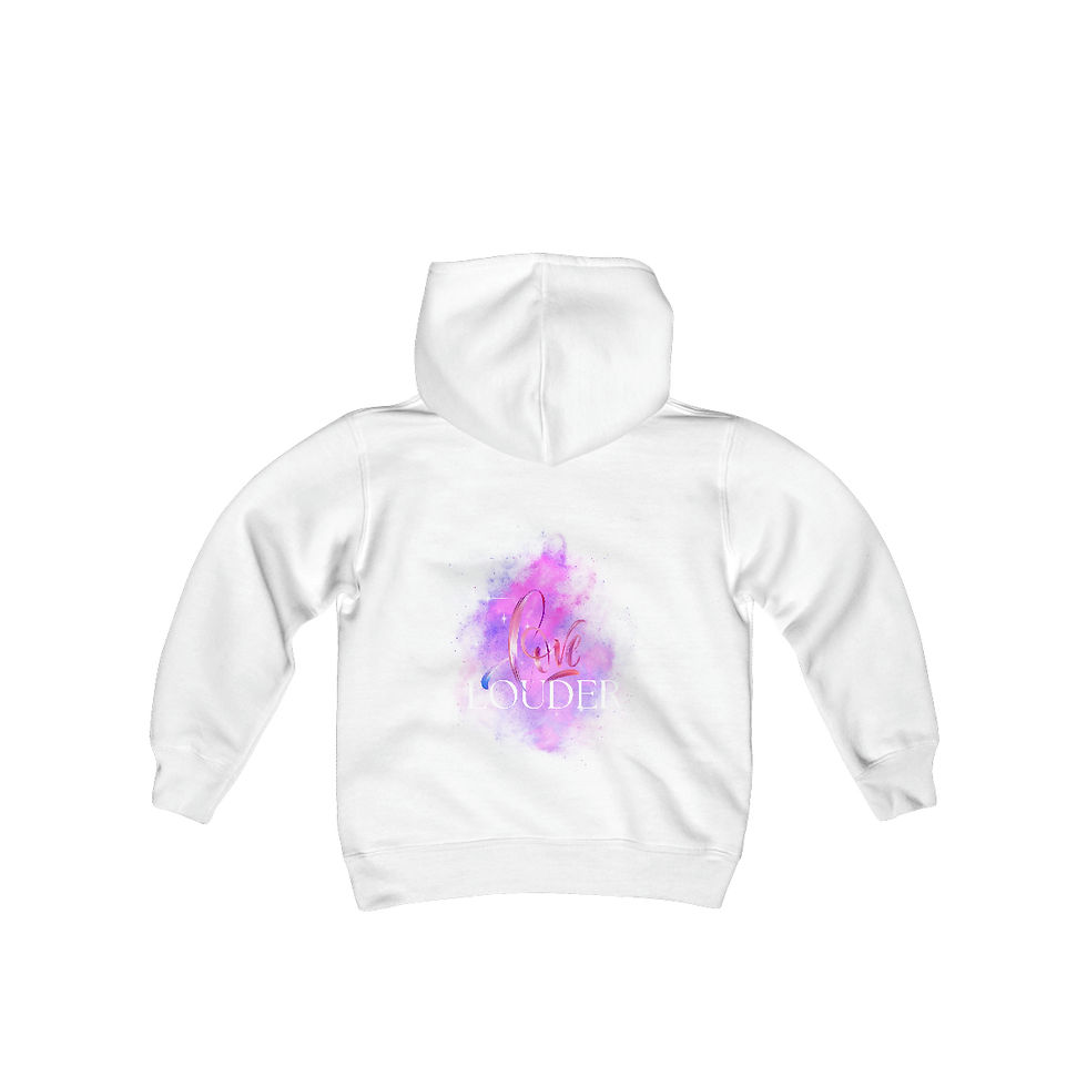 Thumbnail: Youth Love Louder Hooded Sweatshirt
