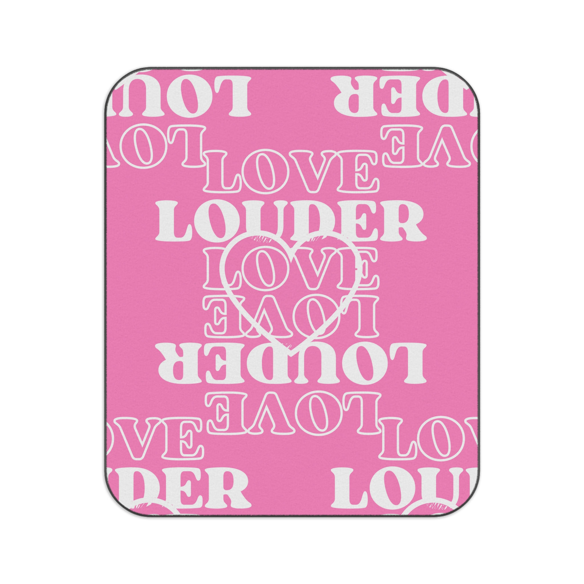 Love Louder Picnic Blanket [Pink]