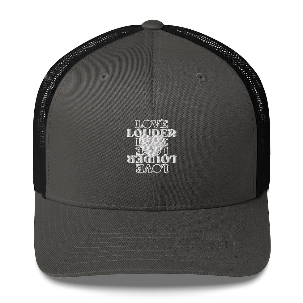 Thumbnail: Love Louder (White) Trucker Cap 