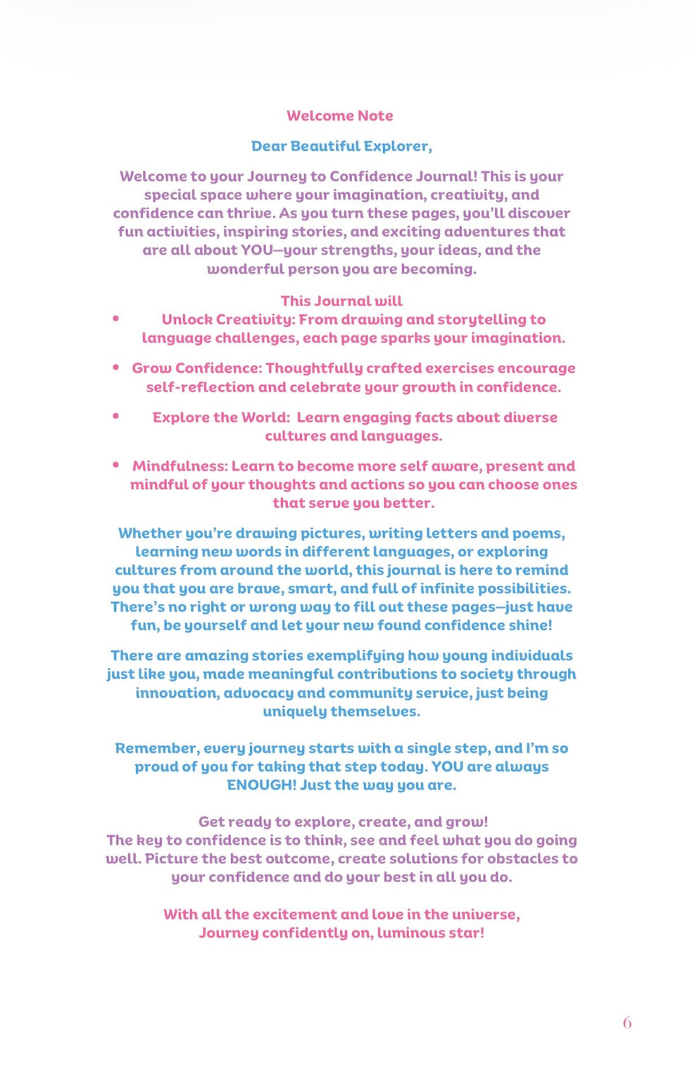 Thumbnail: My Journey to Confidence Journal [For Young Girls] Paperback