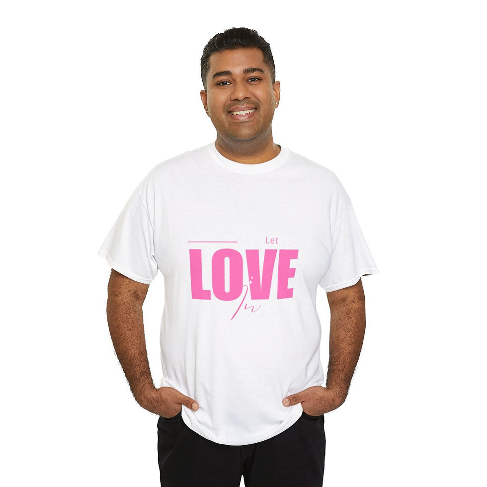 Thumbnail: Let Love In Unisex Cotton T-Shirt