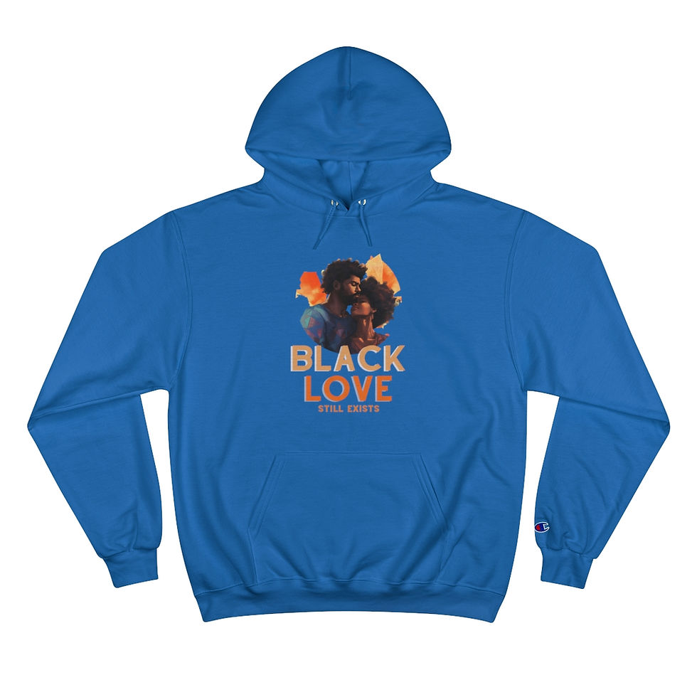 Thumbnail: Black Love Unisex Champion Hoodie