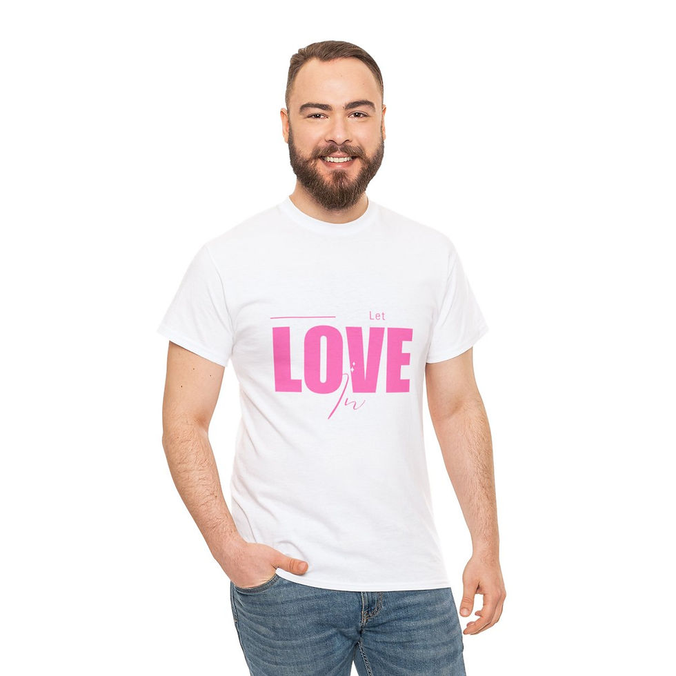 Thumbnail: Let Love In Unisex Cotton T-Shirt