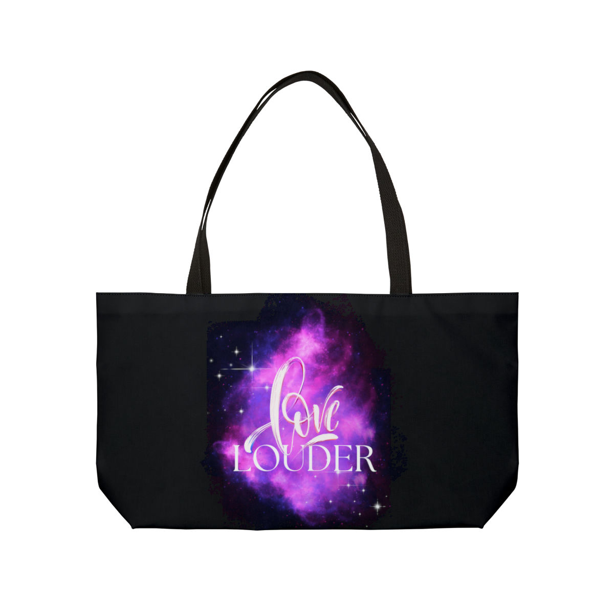 Love Louder (Black) Weekender Tote