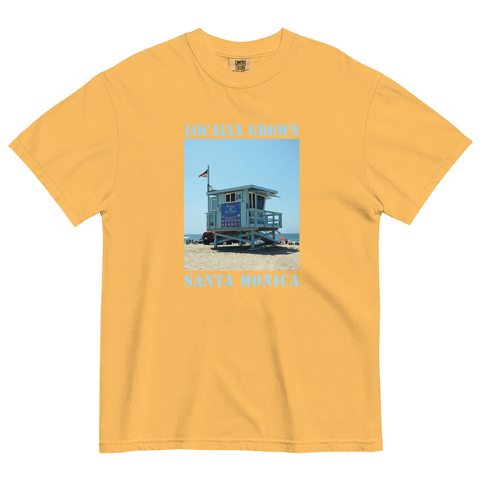 Thumbnail: Locally Grown Santa Monica Lifeguard Tower 26 - Heavyweight T-shirt