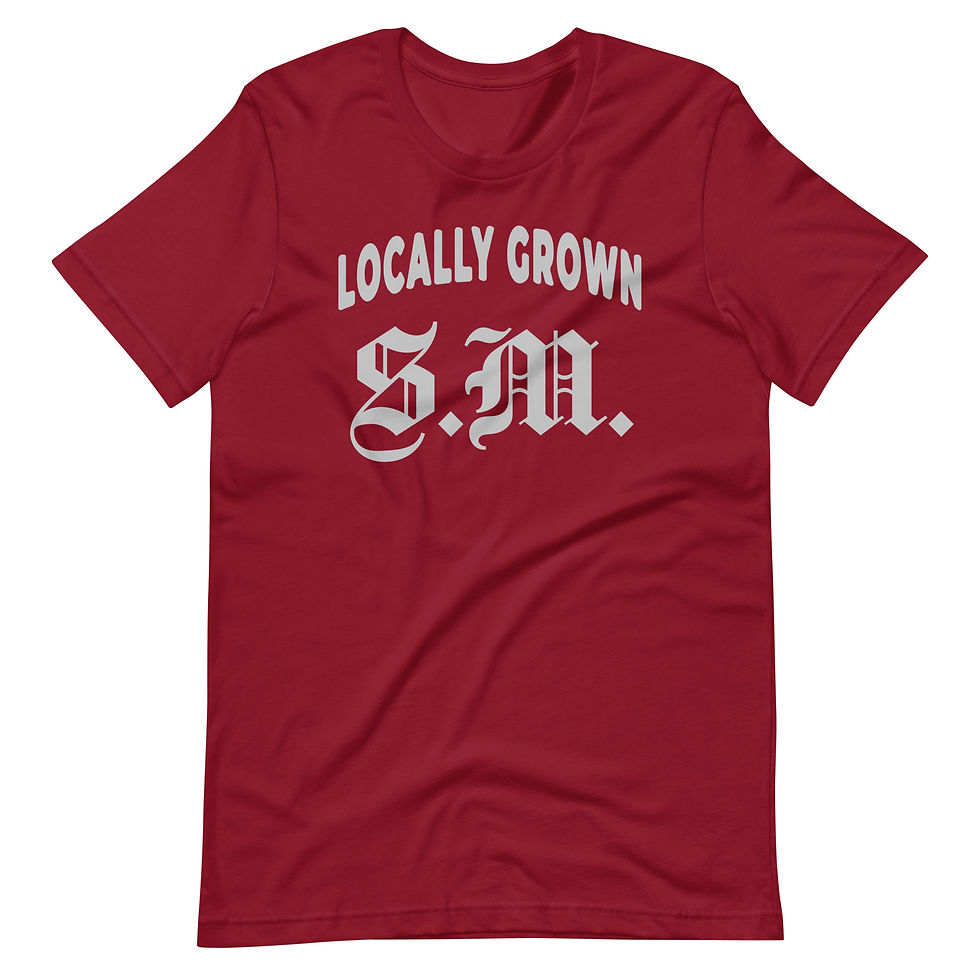 Thumbnail: Locally Grown Santa Monica - Bella + Canvas Soft Tee Shirt