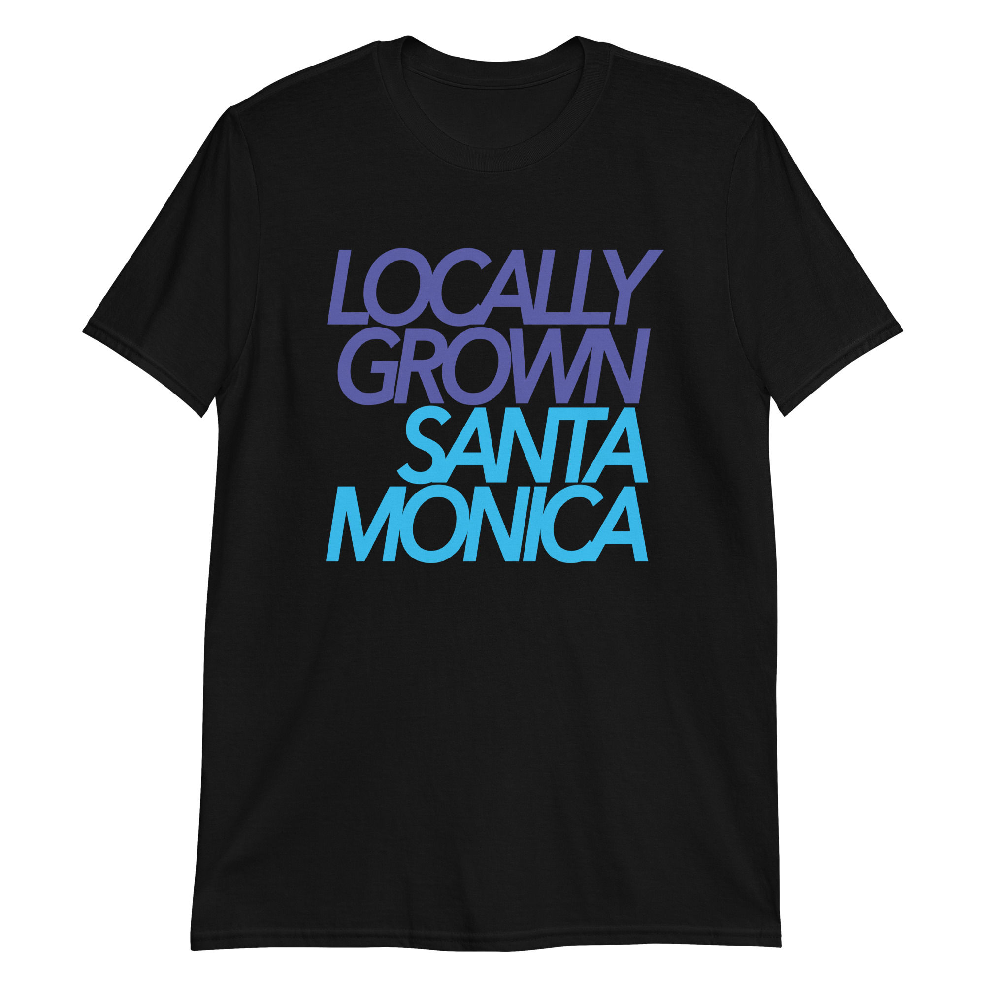 Locally Grown Santa Monica - Short-Sleeve Soft Gildan T-Shirt