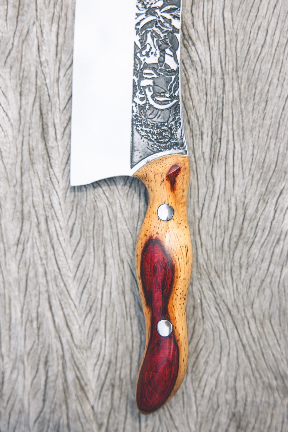 Thumbnail: Red Sugata Santoku knife