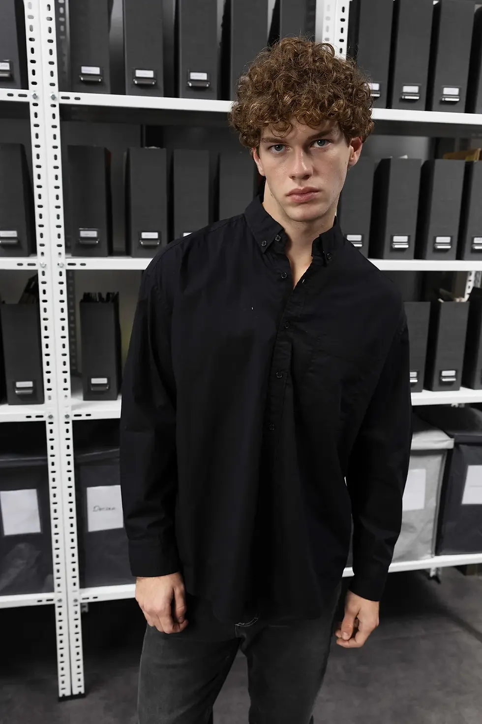 Küçük resim: GİESTO OXFORD GÖMLEK - SİYAH