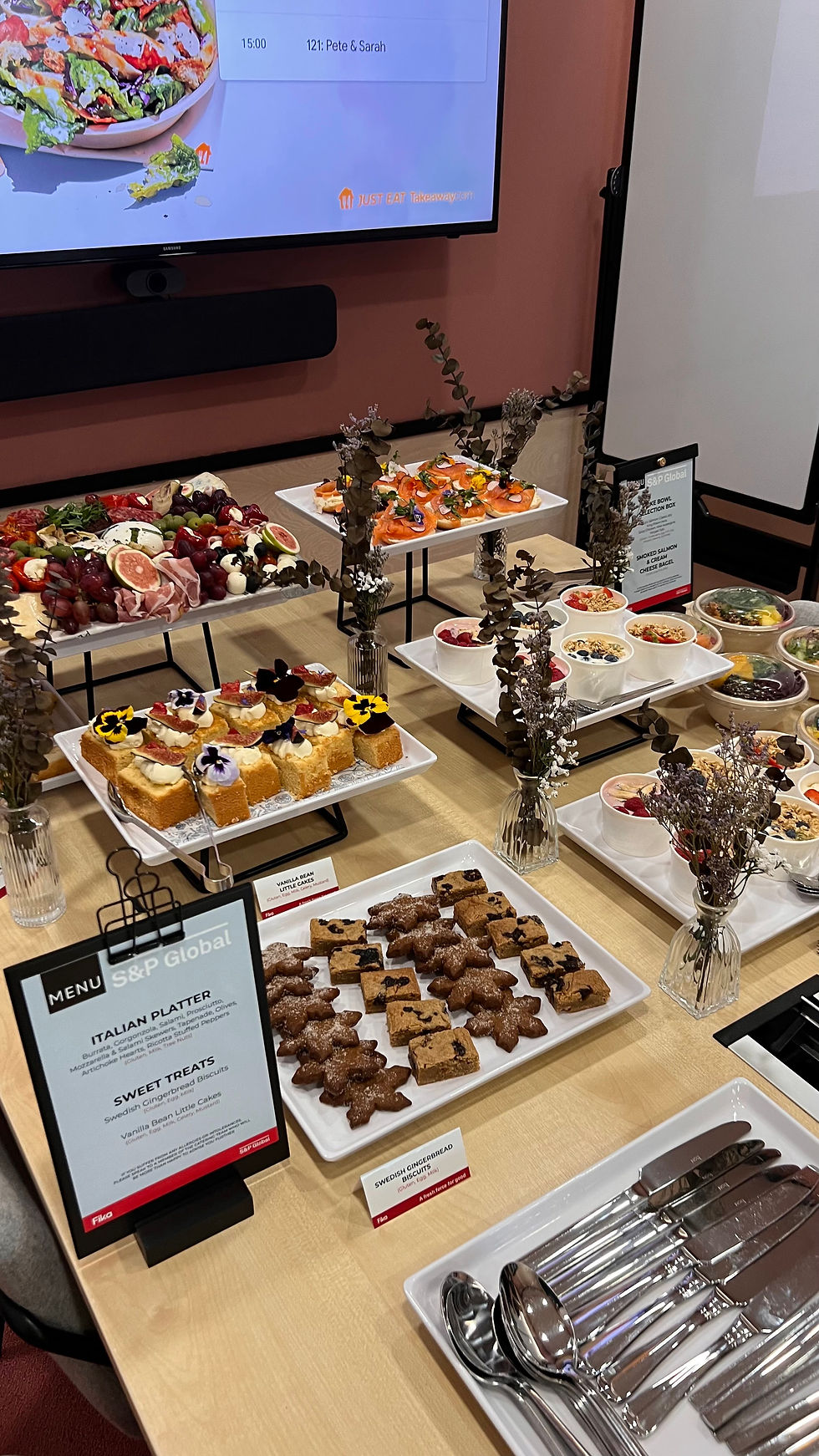 Hospitality food selection - Meeting rooms