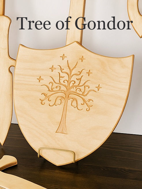 Thumbnail: Bundle Sets Wooden Toy Weapons – Sword & Shield | Axe & Shield | Trio Set