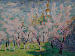 Весна в Лаврі (із серії Древній Київ)