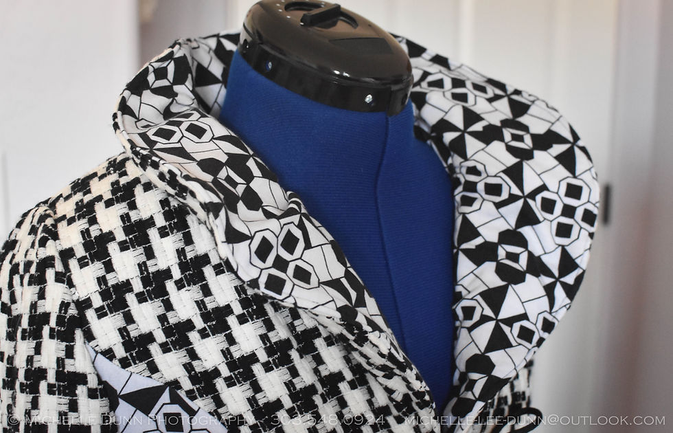 Thumbnail: 1950's Style Elegant Dress with Modern Twist - One of a Kind Fashion Piece