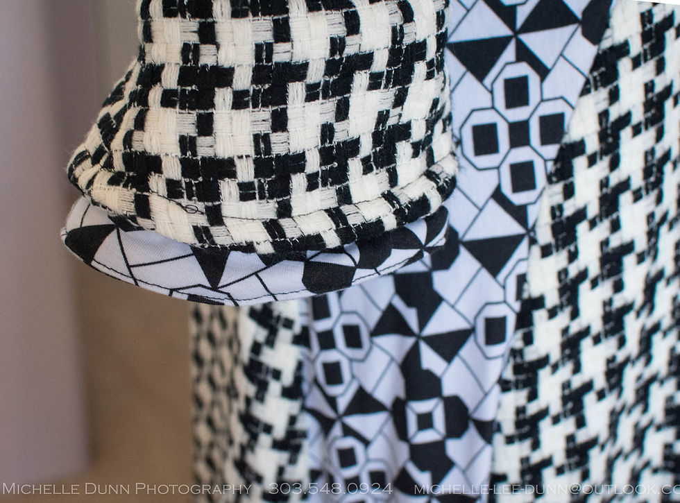 Thumbnail: 1950's Style Elegant Dress with Modern Twist - One of a Kind Fashion Piece