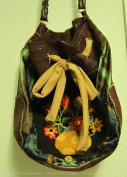 Purse Flower Vase