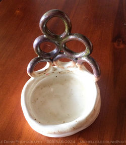 Black & White Candle Holder