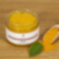 Miniature : Gommage visage sucre et curcuma en poudres avec éléments de décoration