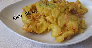 gluten free battered zucchini blossoms