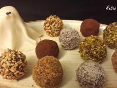Mix di tartufi al cioccolato per Halloween