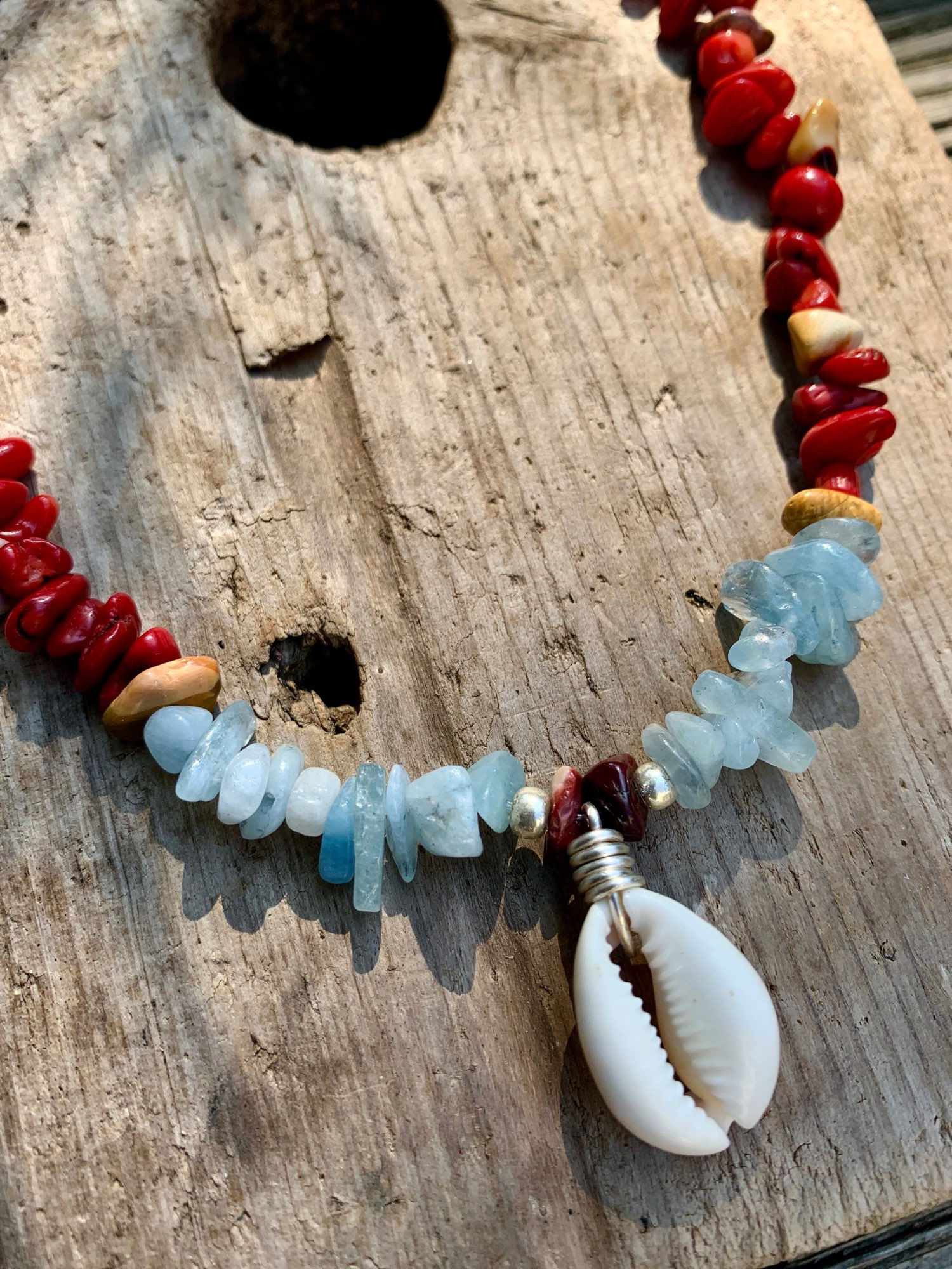 RED CORAL MERMAID NECKLACE