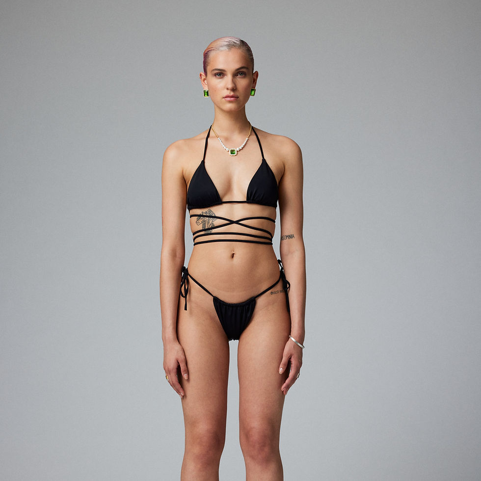 Thumbnail: Tulum Bikini Top in Black