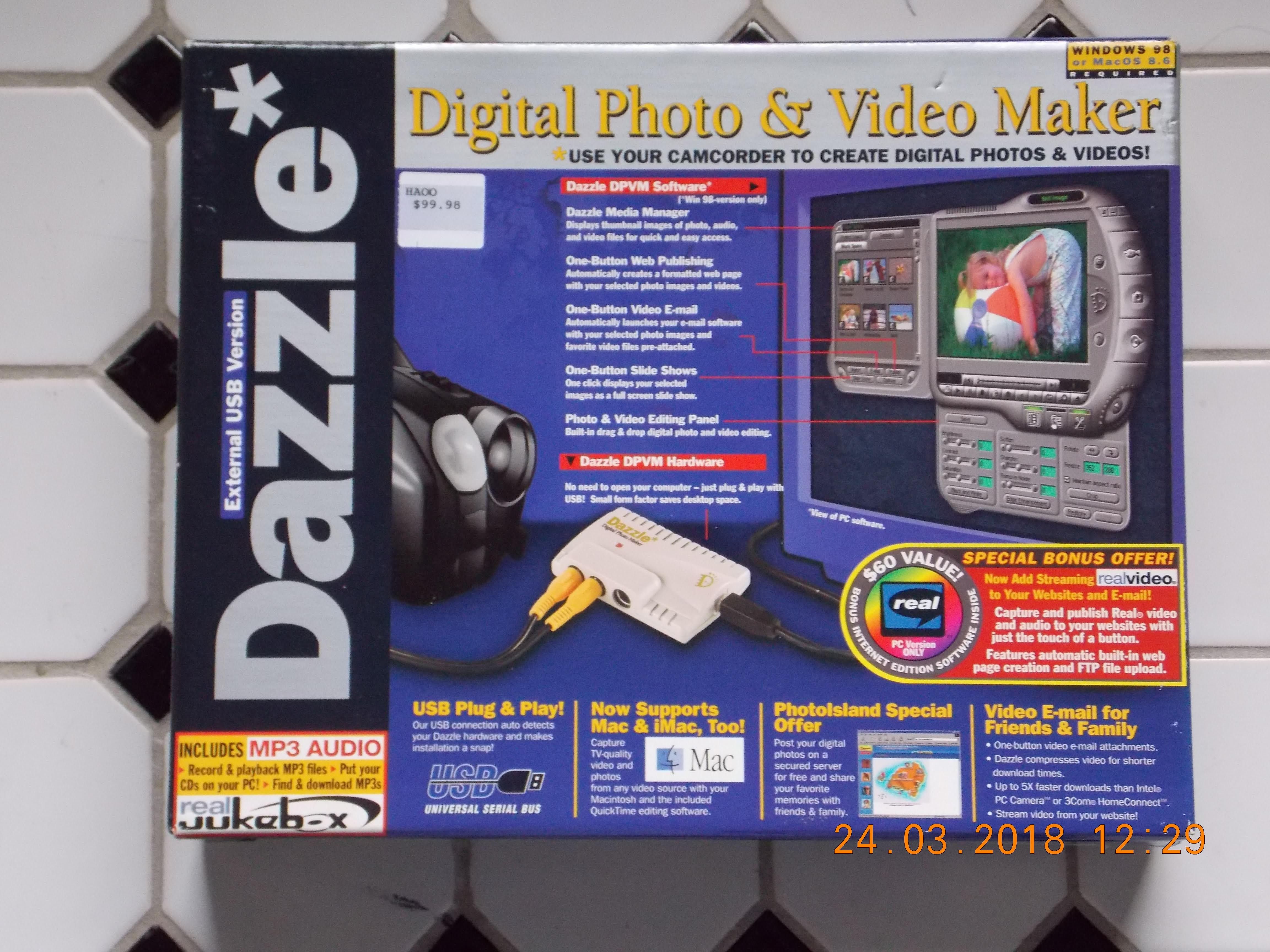 Dazzle Digital Photo & Video Maker, External USB