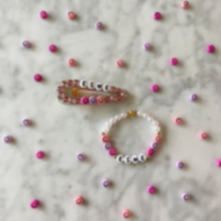 'Be Happy' Bracelet + Clip Set