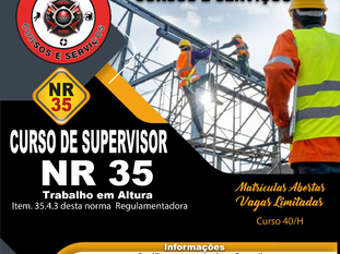 CURSO DE SUPERVISOR NR 35 (TRABALHO EM ALTURA)