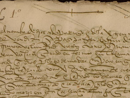 Last Will and Testament of Juan Núñez de Valdés, 1548