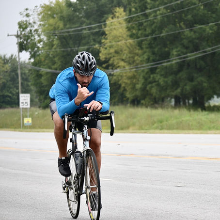 Nathan Craig at the Woodruff 70.3 triathlon 