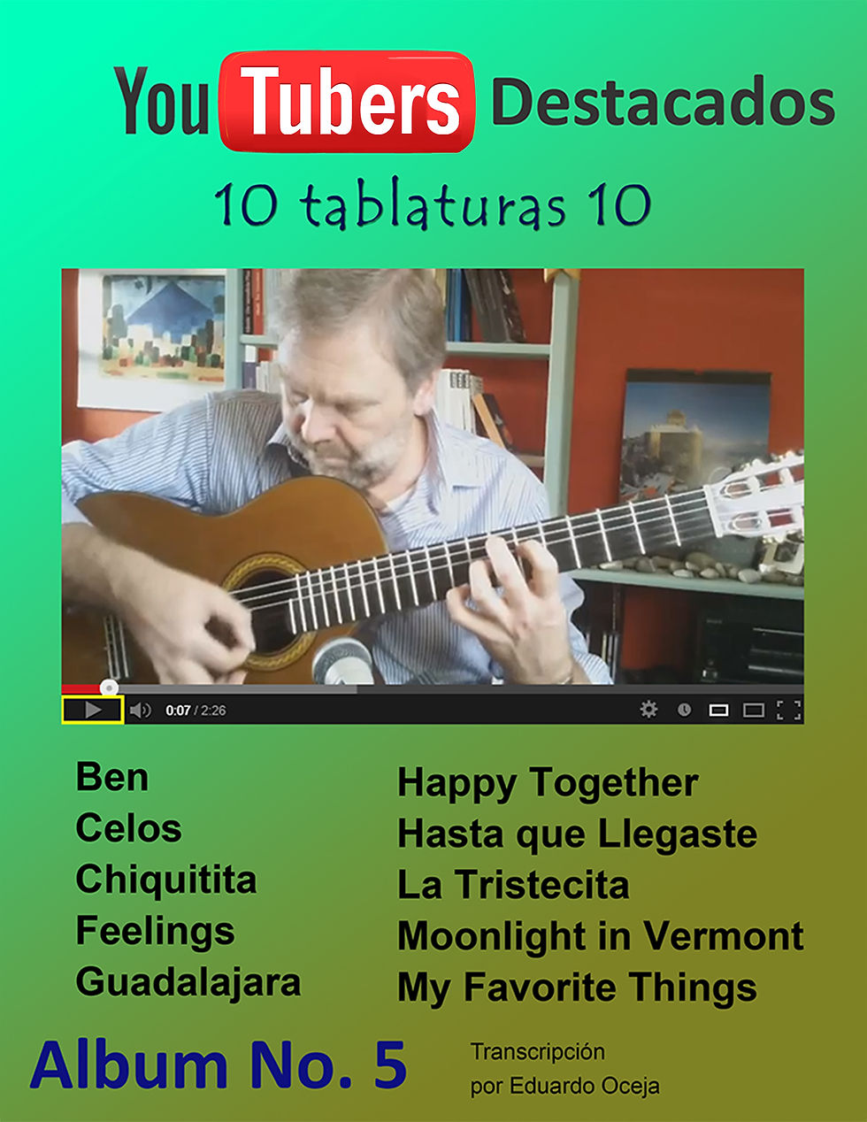 10 tablaturas de youtubers Vol. 5