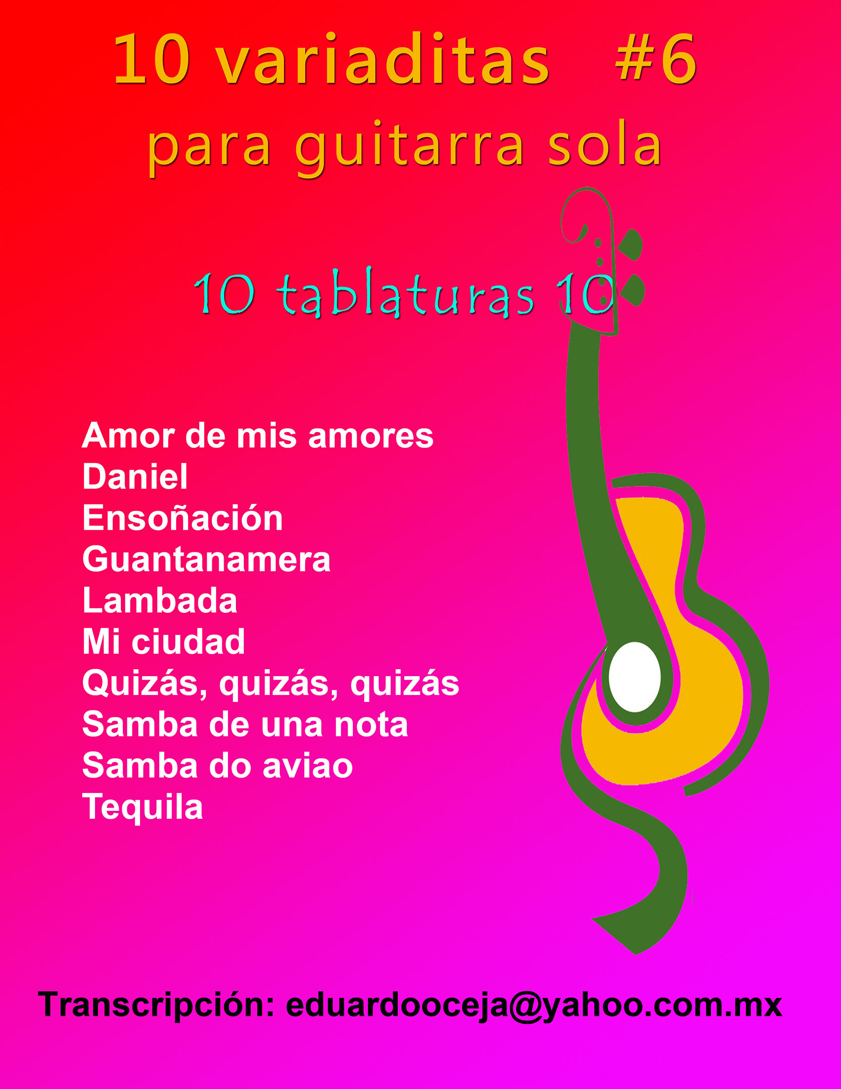 10 tablaturas Variaditas Vol.6