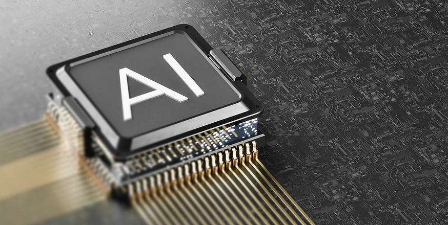 AI 기술을 의미하는 칩 이미지