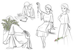 Adeline Character Poses