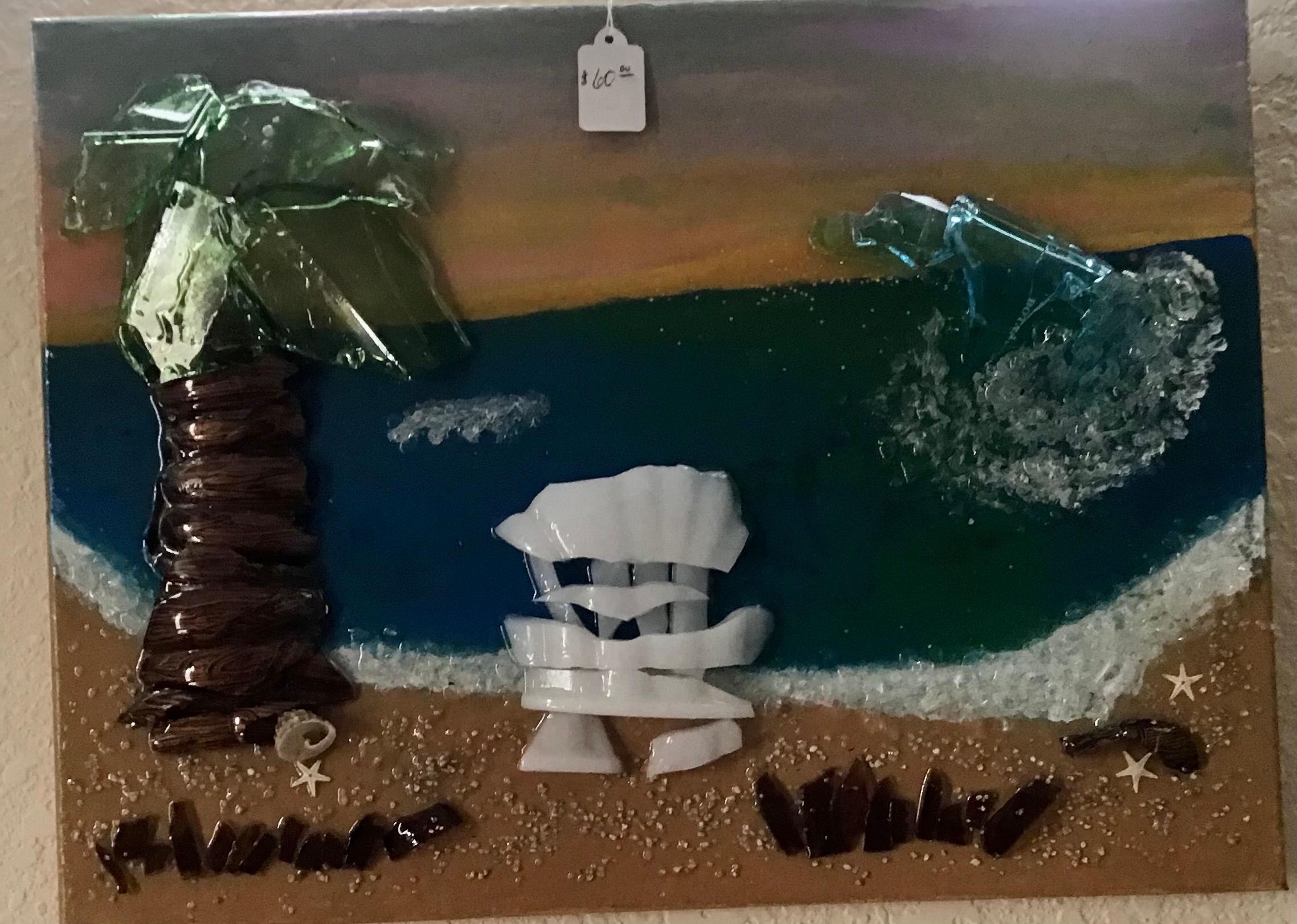 Watching the Dolphins on Canvas