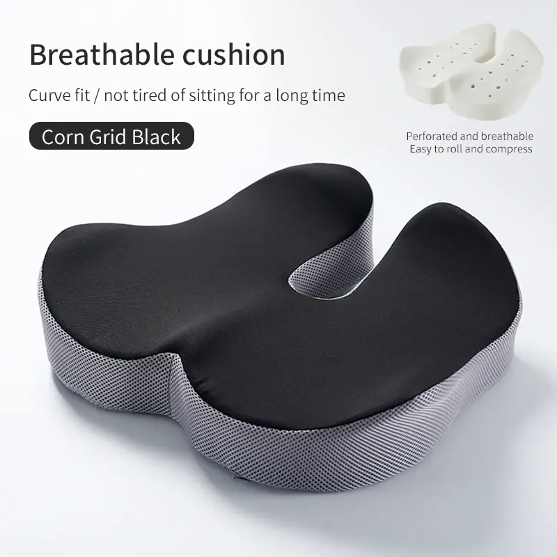 Thumbnail: Hot Selling Lumbar Back Support Chair Comfortable Massage Pillow Memory Foam