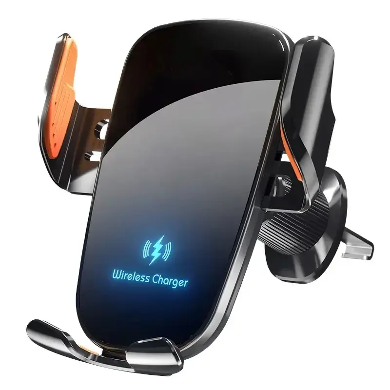 Thumbnail: Wireless Car Fast Phone Holder for Samsung Android Phones iPhone 16 15 14 13