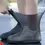 Thumbnail: 1 Pair Silicone WaterProof Shoe Covers Lip-Resistant Rubber Rain Boot Rain Gear