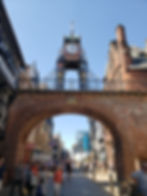 A picture of Chester clock located at the East Gate