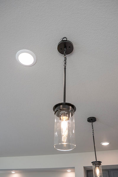 Electrical fixture with exposed wiring