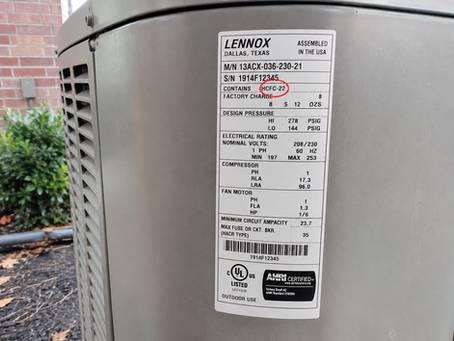 R-22 refrigerant found in Colorado Springs AC Inspection