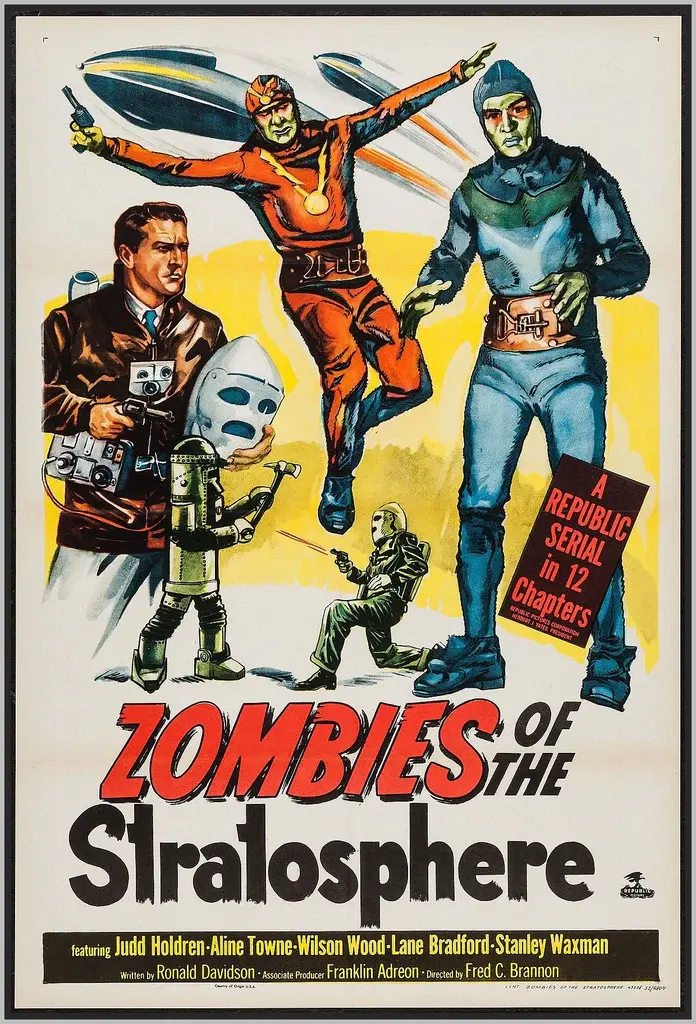 ZOMBIES OF THE STRATOSPHERE - 1952 - WITH JUDD HOLDREN - RARE DVD - SERIAL - COL