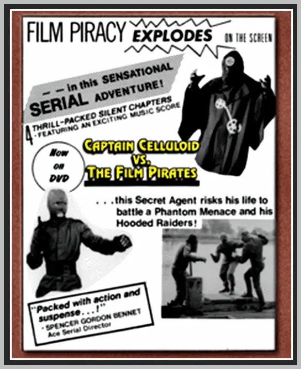 CAPTAIN CELLULOID VS. THE FILM PIRATES - 1966 - ROBERT MILLER - RARE DVD