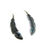Thumbnail: Feather Earring with Turquoise By Billy Long #BLL41