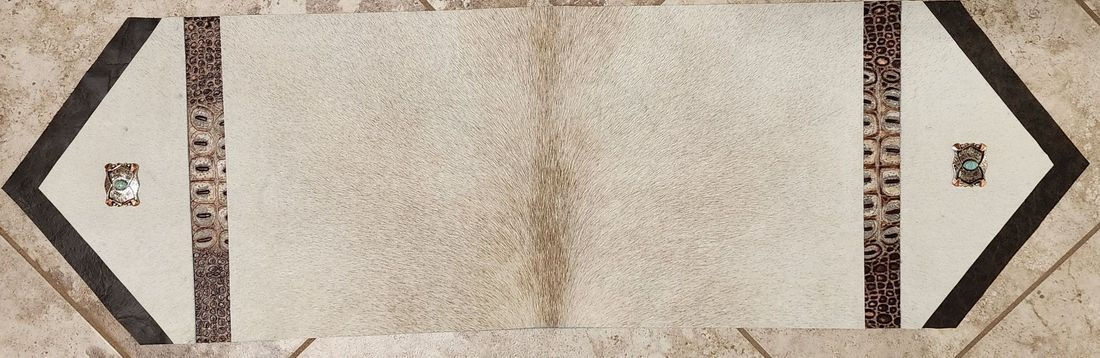 Brazilian Cowhide Table Runner  - TR2023026