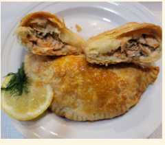 Oven fresh Fish (Salmon) Pies/Pastries