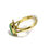 Thumbnail: 14K Carico Lake Turquoise Ring Size 6 #TQGR1