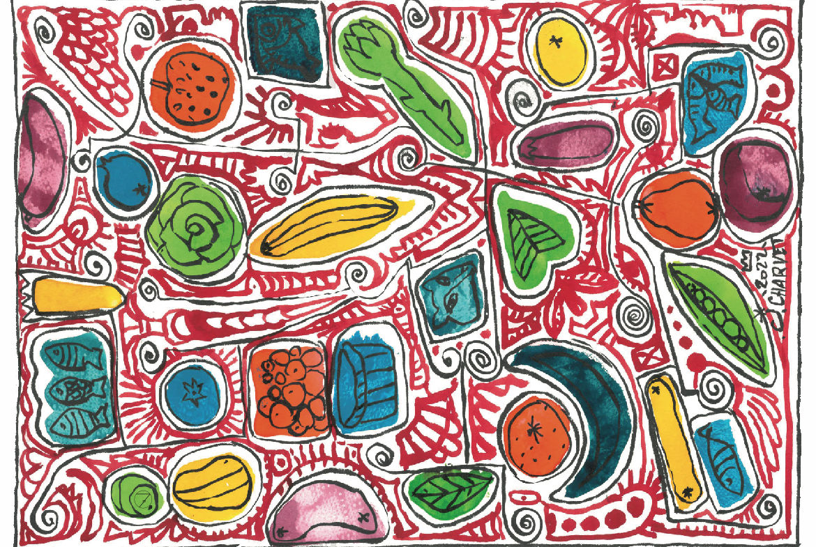 Retour du marché by Jacques Charvet 