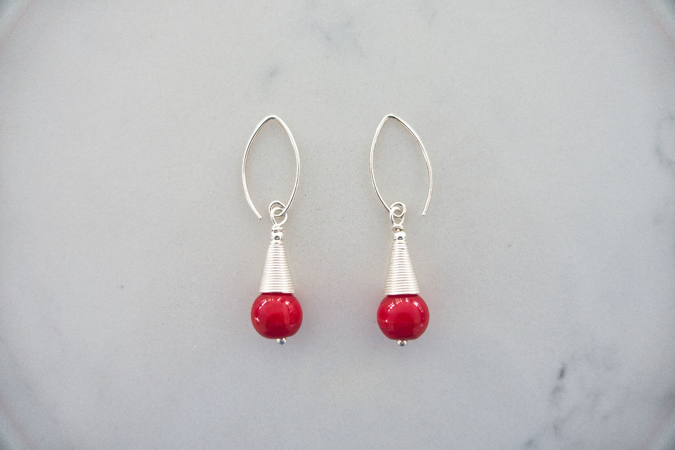 Joyce Young Glass Bead Earrings