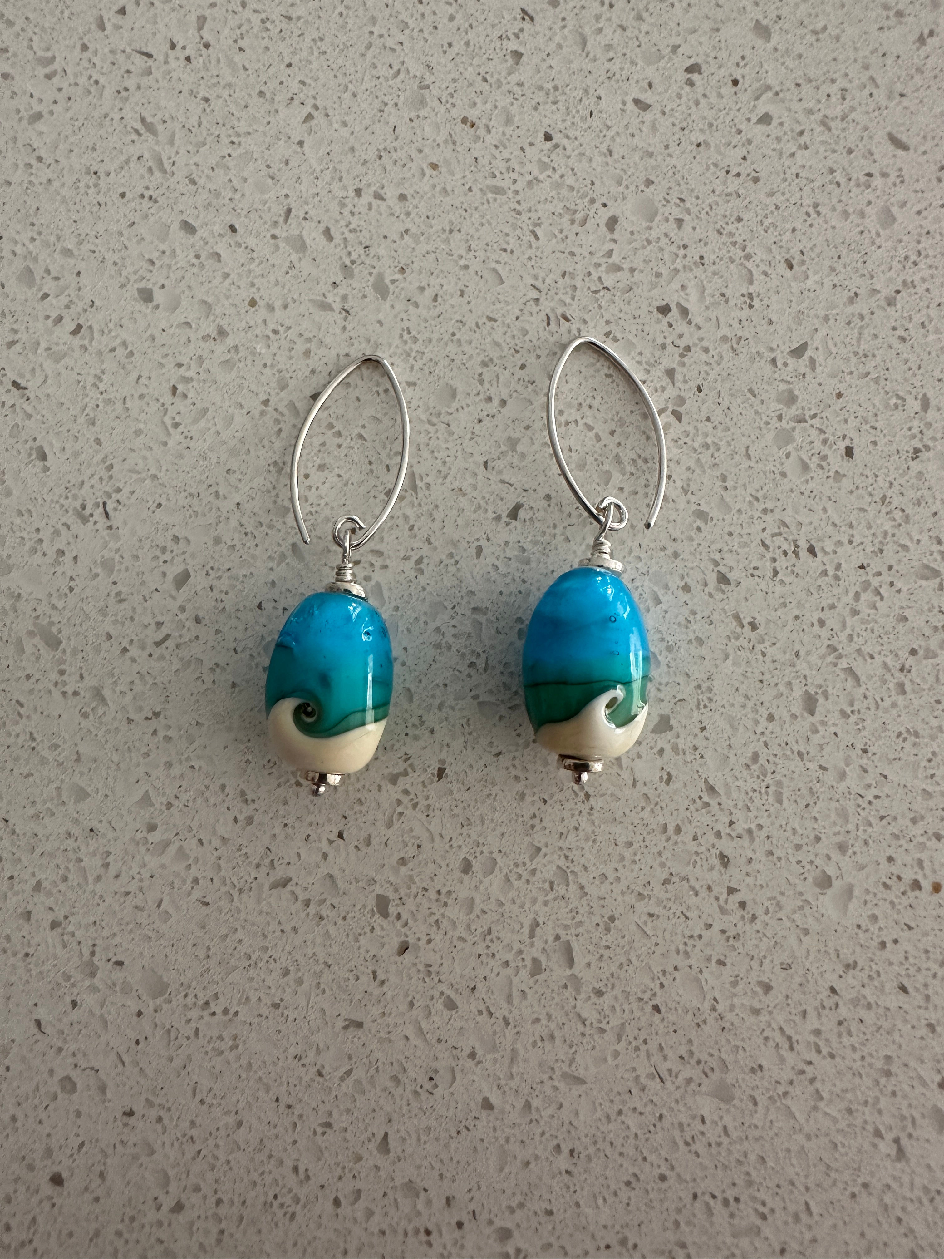 Earrings - Beach Blue